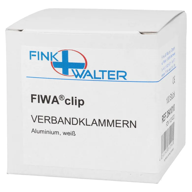 Verbandklammern weiß, 100 St