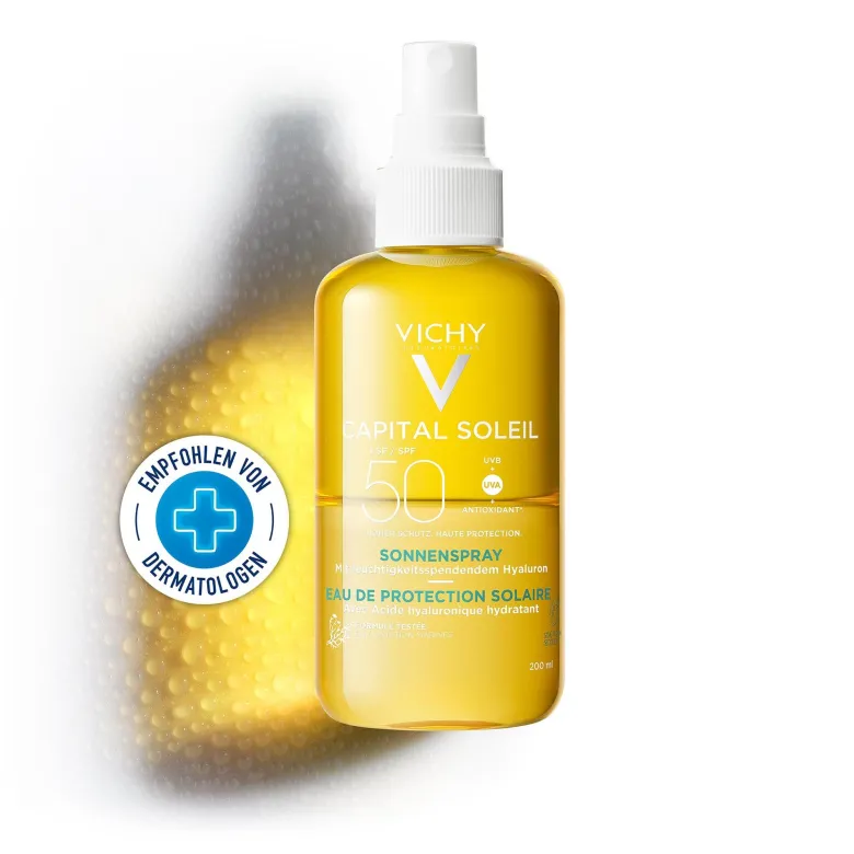 Vichy Capital Soleil Sonnenspray mit Hyaluron LSF 50, 200 ml