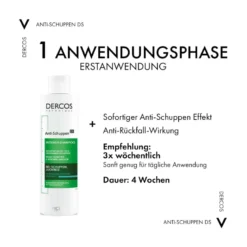Vichy Dercos Anti-Schuppen Sensitives Pflegeshampoo, 200 ml