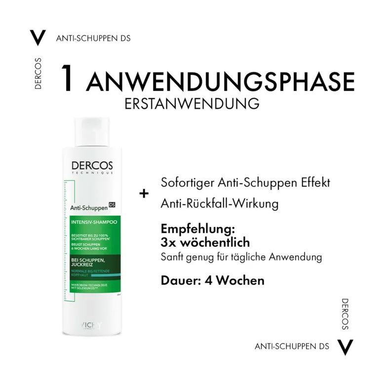 Vichy Dercos Anti-Schuppen Sensitives Pflegeshampoo, 200 ml