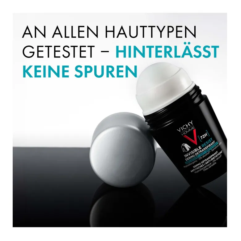 Vichy Homme Deo Roll-on 72h Anti-Flecken Invisible, 50 ml