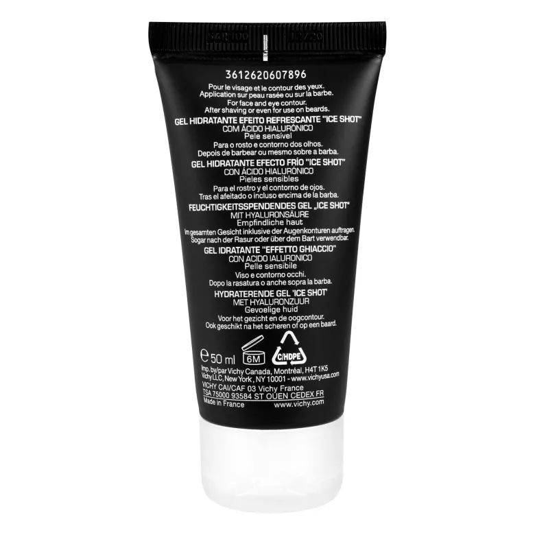 Vichy Homme Hydra Cool+ Gel Gesicht und Augen, 50 ml