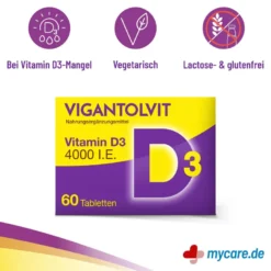 Vigantolvit 4.000 I.E. Vitamin D3 Tabletten, 60 St