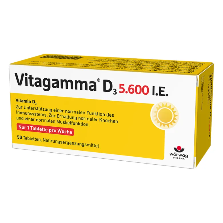 Vitagamma D3 5.600 I.E. Vitamin D3 Tabletten, 50 St