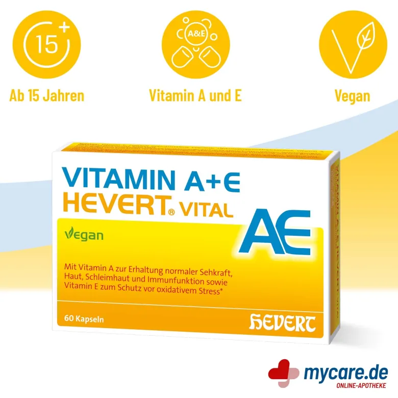 Vitamin A+E Hevert Vital Kapseln, 60 St