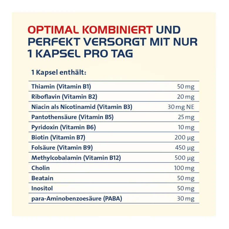 Vitamin B Complete Hevert All-in-One Kapseln, 60 St