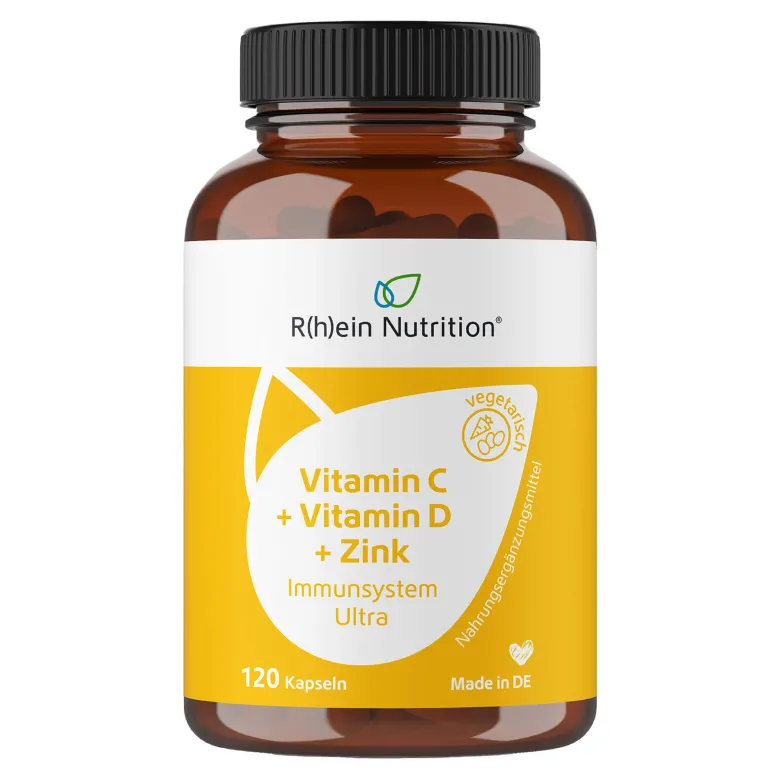 Vitamin C+Vitamin D+Zink Immunsystem Ultra Kapseln, 120 St