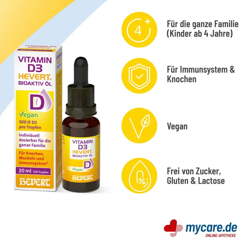 Vitamin D3 Hevert Bioaktiv Öl, 20 ml