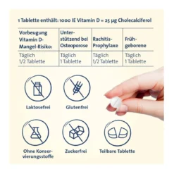 Vitamin D3 Hevert 1.000 I.E. Tabletten, 200 St