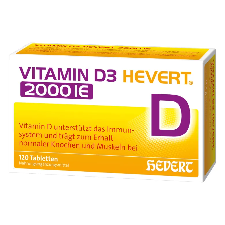Vitamin D3 Hevert 2.000 I.E. Tabletten, 120 St
