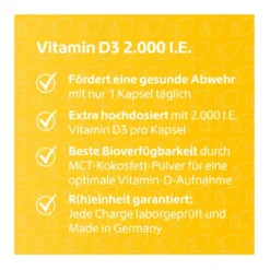 Vitamin D3 2.000 I.E. Kapseln, 120 St