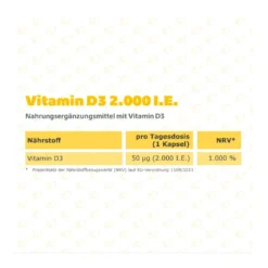 Vitamin D3 2.000 I.E. Kapseln, 120 St
