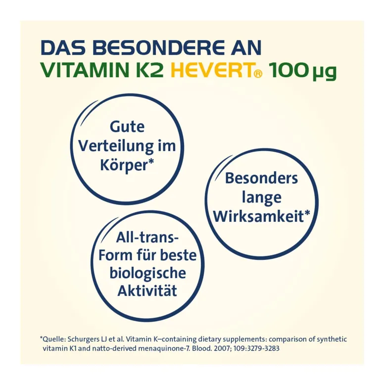 Vitamin K2 Hevert 100 µg Kapseln, 60 St