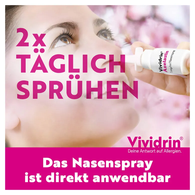 Vividrin Azelastin Kombipackung bei Heuschnupfen & Allergien, 1 P
