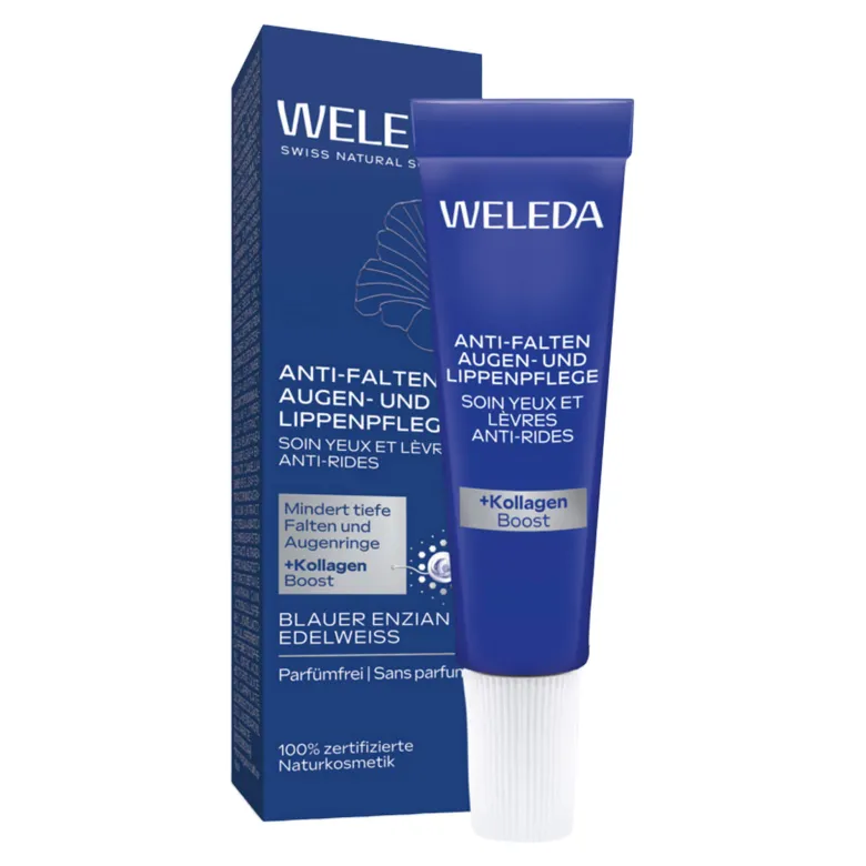 Weleda Anti-Falten Augen & Lippen Blauer Enzian & Edelweiß, 10 ml