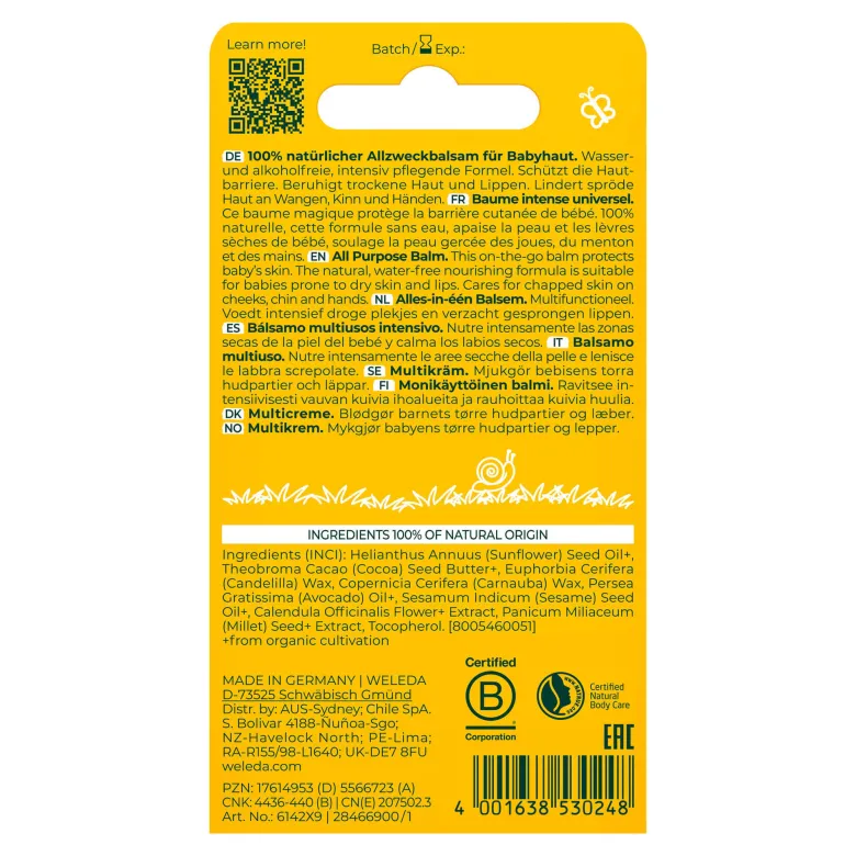 Weleda baby Calendula Zauberbalsam, 25 g