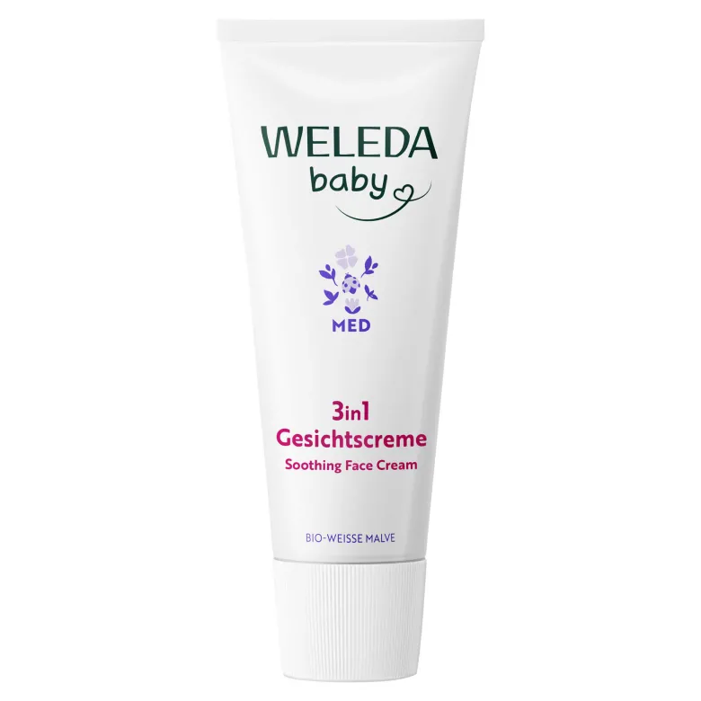 Weleda Baby Med 3in1 Gesichtscreme Weiße Malve, 50 ml