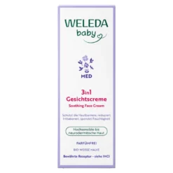Weleda Baby Med 3in1 Gesichtscreme Weiße Malve, 50 ml