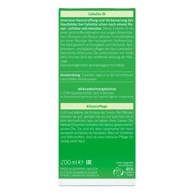 Weleda Birken Cellulite-Öl, 200 ml