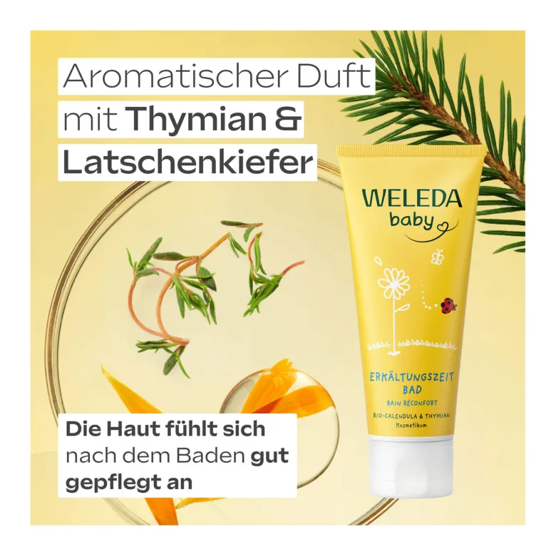 Weleda Calendula Erkältungszeit Bad, 75 ml