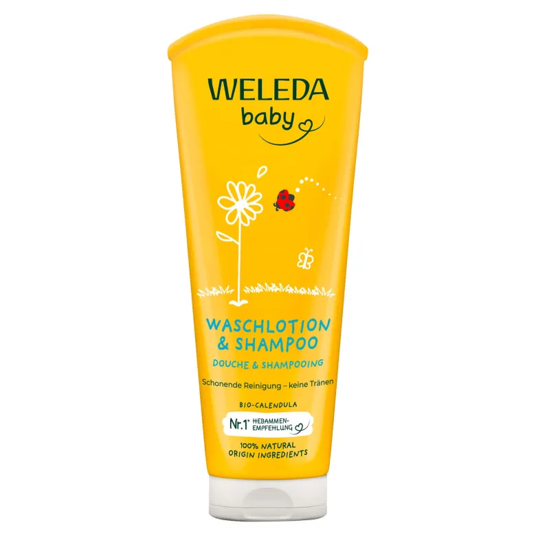 Weleda Calendula Waschlotion & Shampoo, 200 ml