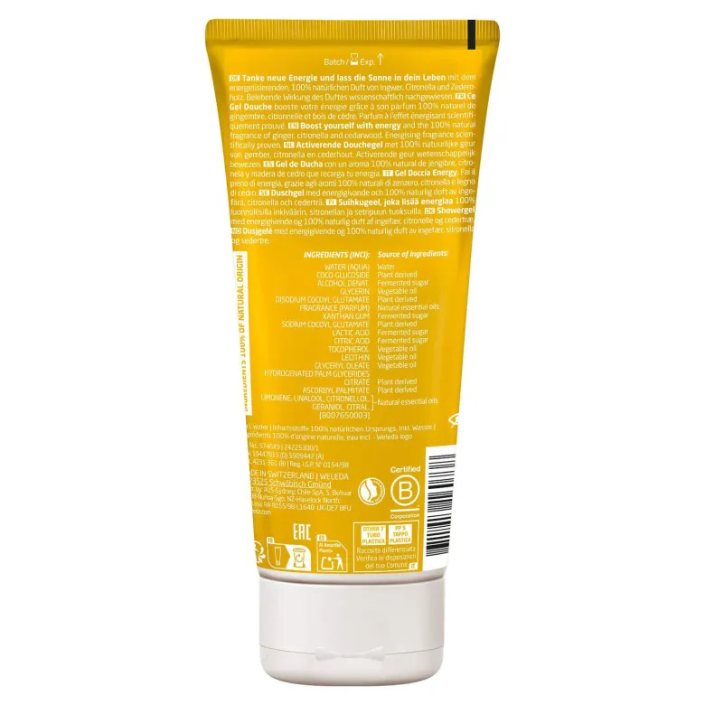 Weleda Energy Shower Gel Ingwer, 200 ml