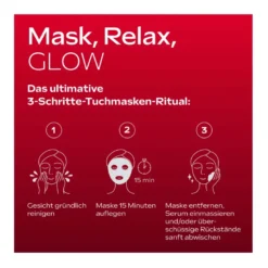 Weleda Exo Boost Youth Power Glow Tuchmaske Granatapfel, 20 ml