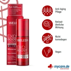 Weleda ExoBoost Youth Power Night Repair Elixier Granatapfel, 30 ml