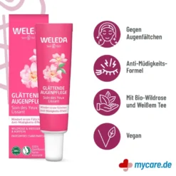 Weleda Glättende Augenpflege Wildrose & Weißer Tee, 12 ml