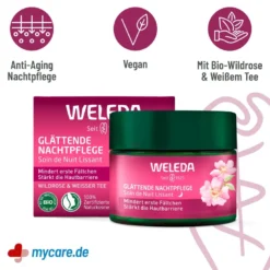 Weleda Glättende Nachtpflege Wildrose & Weißer Tee, 40 ml