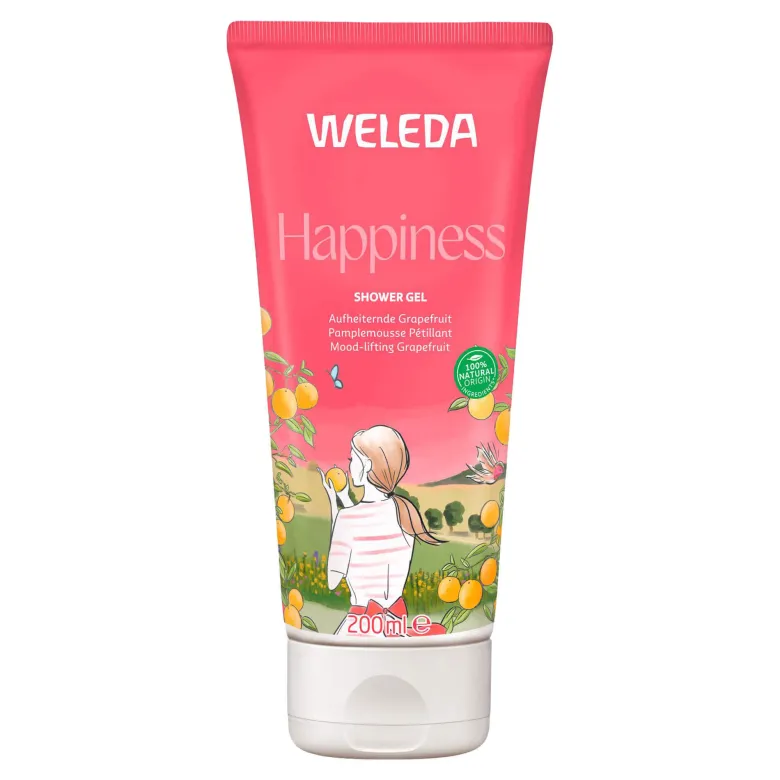 Weleda Happiness Shower Gel Grapefruit, 200 ml
