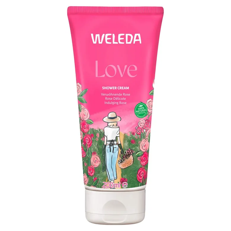Weleda Love Shower Cream Rose, 200 ml