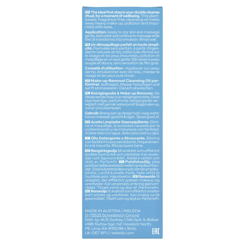 Weleda Make-up Removing Cleansing Oil, 150 ml