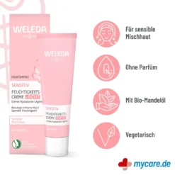 Weleda Mandel Sensitiv Leichte Feuchtigkeitscreme, 30 ml