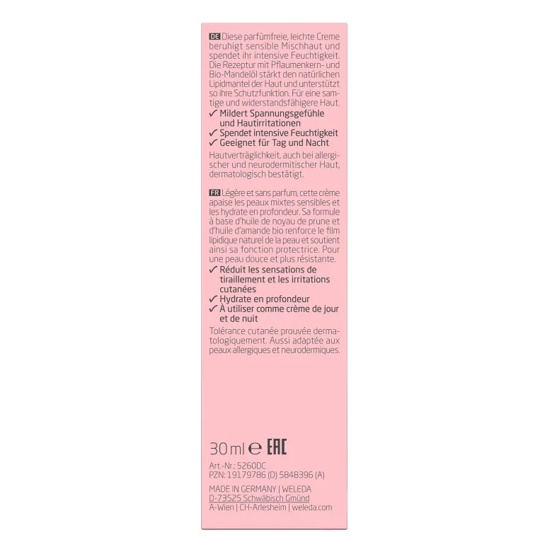 Weleda Mandel Sensitiv Leichte Feuchtigkeitscreme, 30 ml