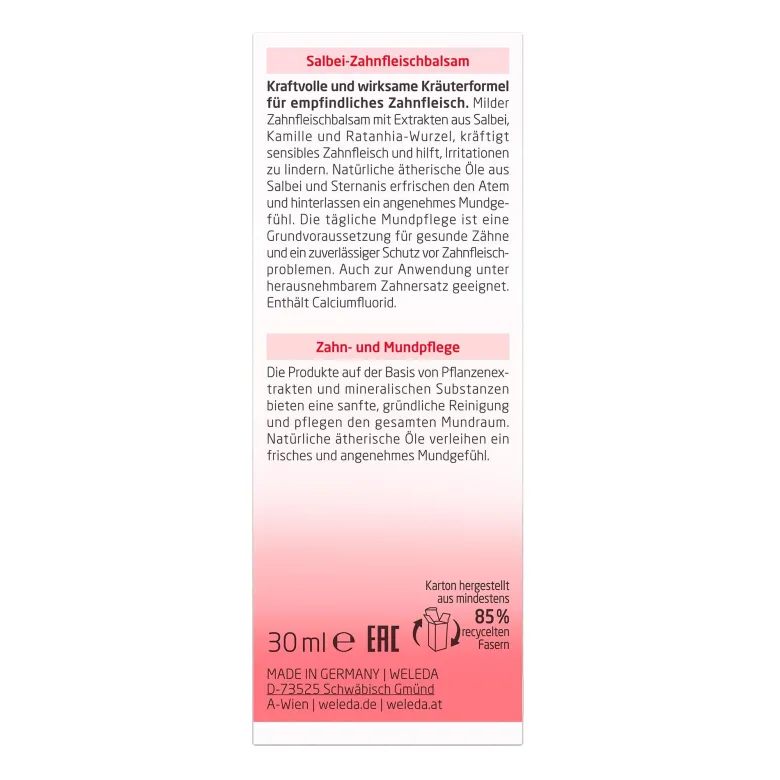 Weleda Salbei Zahnfleischbalsam, 30 ml