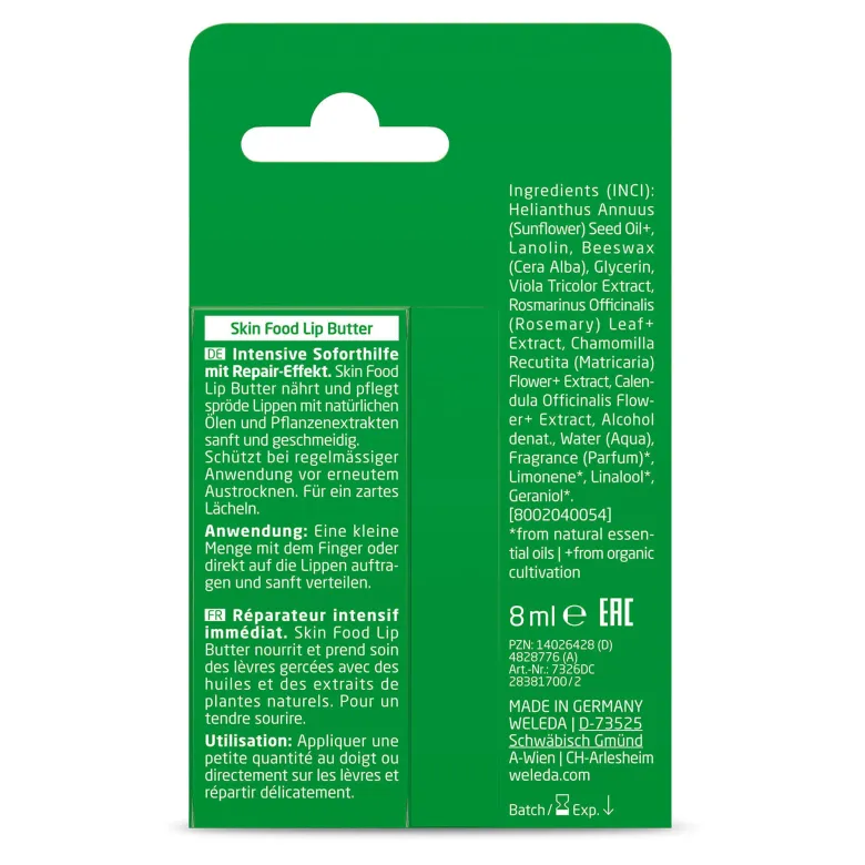 Weleda Skin Food Lip Butter, 8 ml
