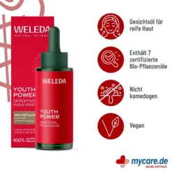 Weleda Youth Power Gesichtsöl Granatapfel, 30 ml