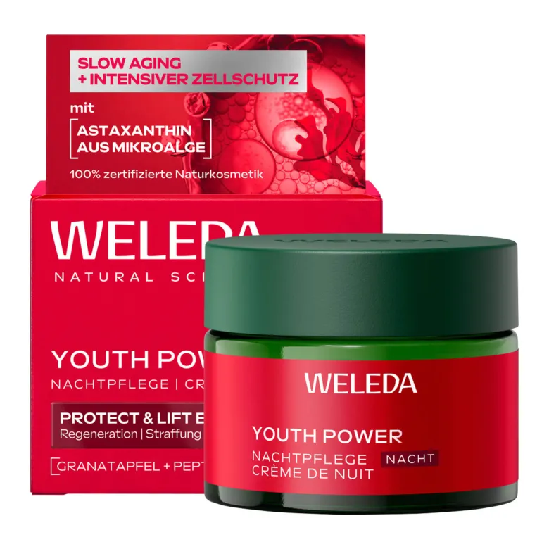 Weleda Youth Power Nachtpflege Granatapfel, 40 ml