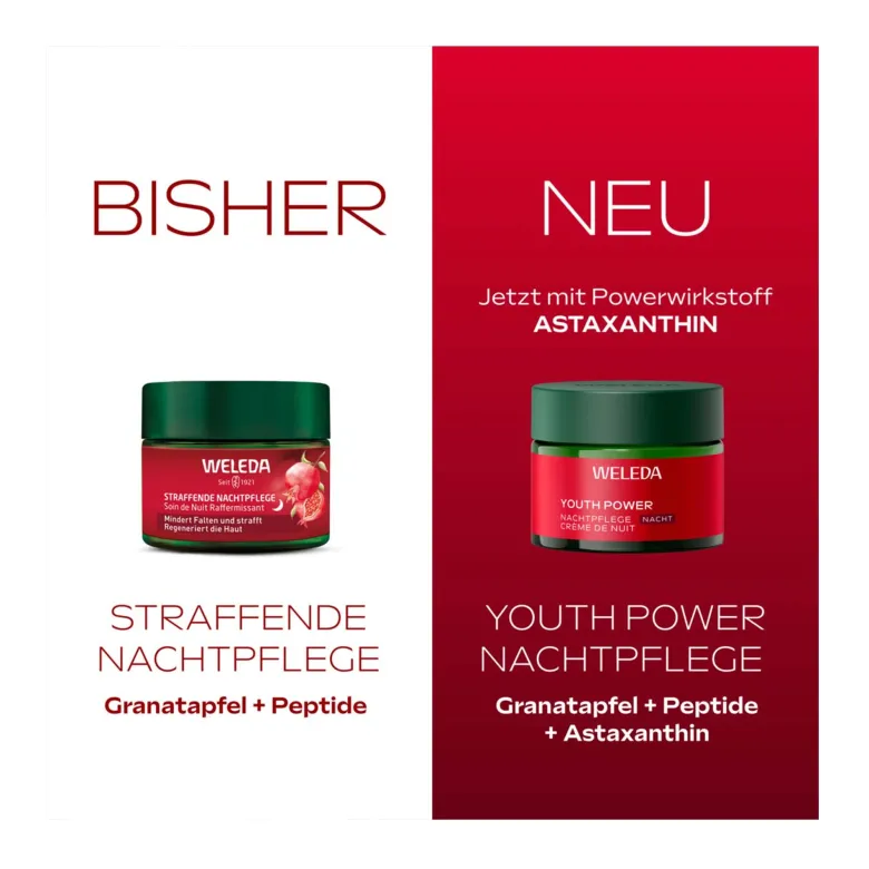 Weleda Youth Power Nachtpflege Granatapfel, 40 ml