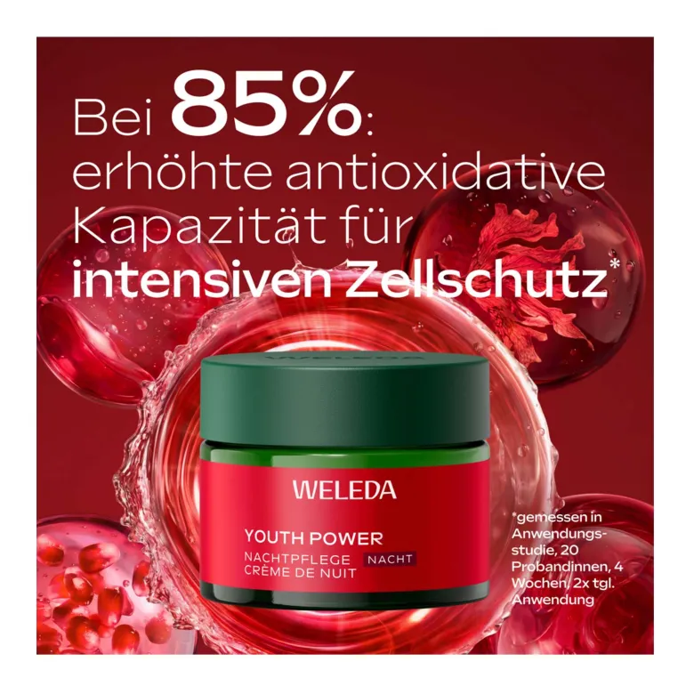 Weleda Youth Power Nachtpflege Granatapfel, 40 ml