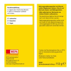 WEPA Elektrolyte Pulver Zitrone, 20X5.6 g