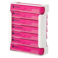 WEPA 7 Tage Compact Wochenmagazin weiß/pink, 1 St
