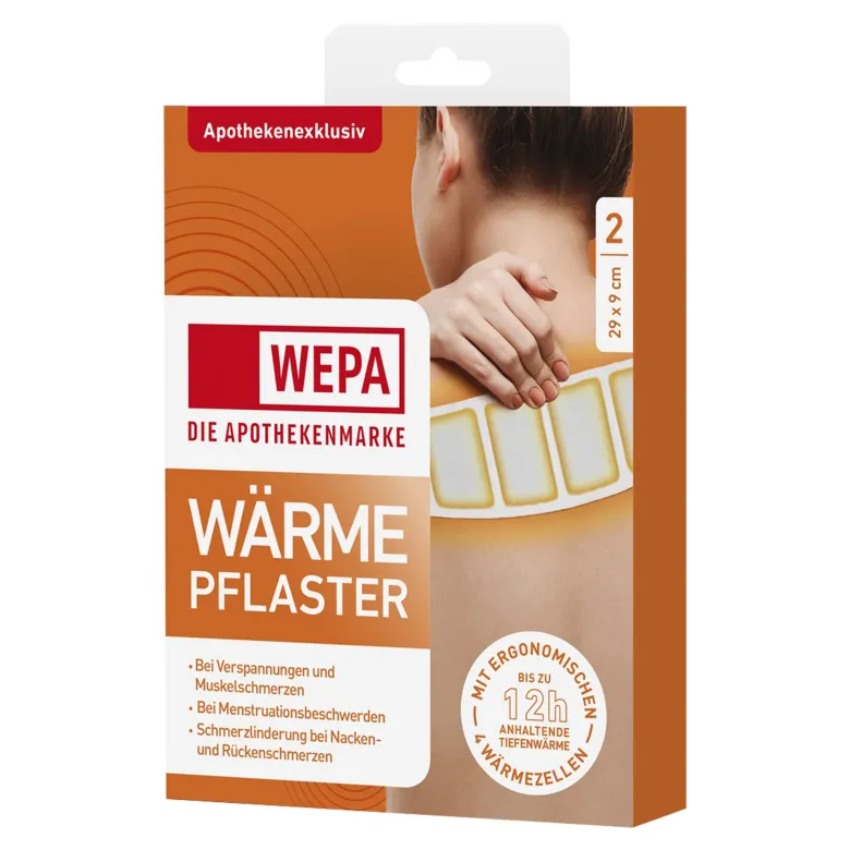 WEPA Wärmepflaster für Nacken und Rücken, 2 St