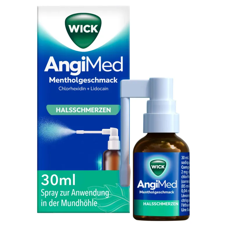Wick AngiMed Mentholgeschmack Spray, 30 ml