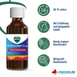 Wick Husten-Löser Sirup mit Honigaroma 200 mg/15 ml, 180 ml