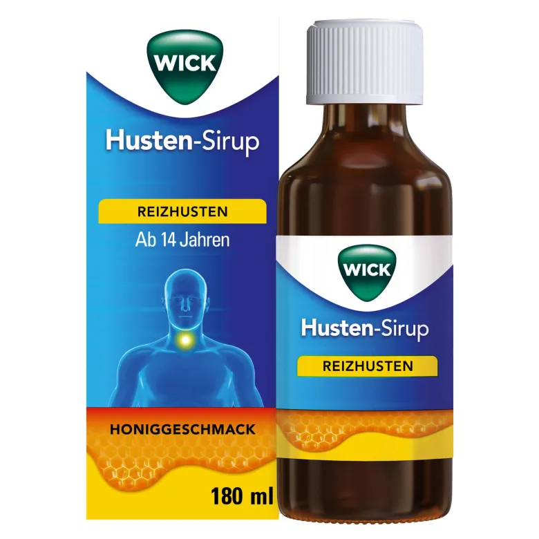 Wick Husten-Sirup gegen Reizhusten mit Honig, 180 ml