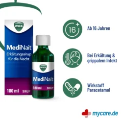 Wick MediNait Erkältungssirup, 180 ml
