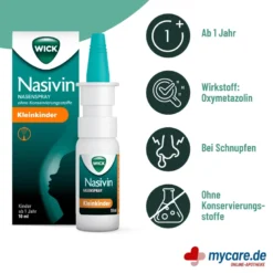 Wick Nasivin Nasenspray ohne Konservierungsstoffe Kleinkind, 10 ml