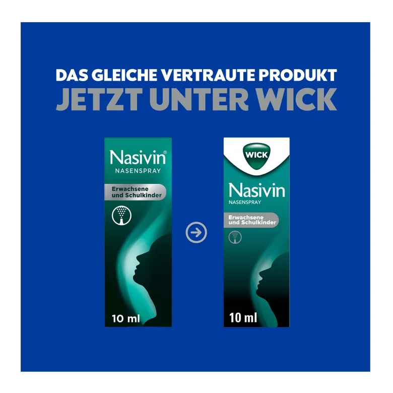 Wick Nasivin Nasenspray o.K. Erwachsene und Schulkinder, 10 ml